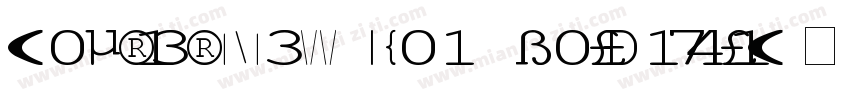Courier New KOI8 Bold Italic字体转换
